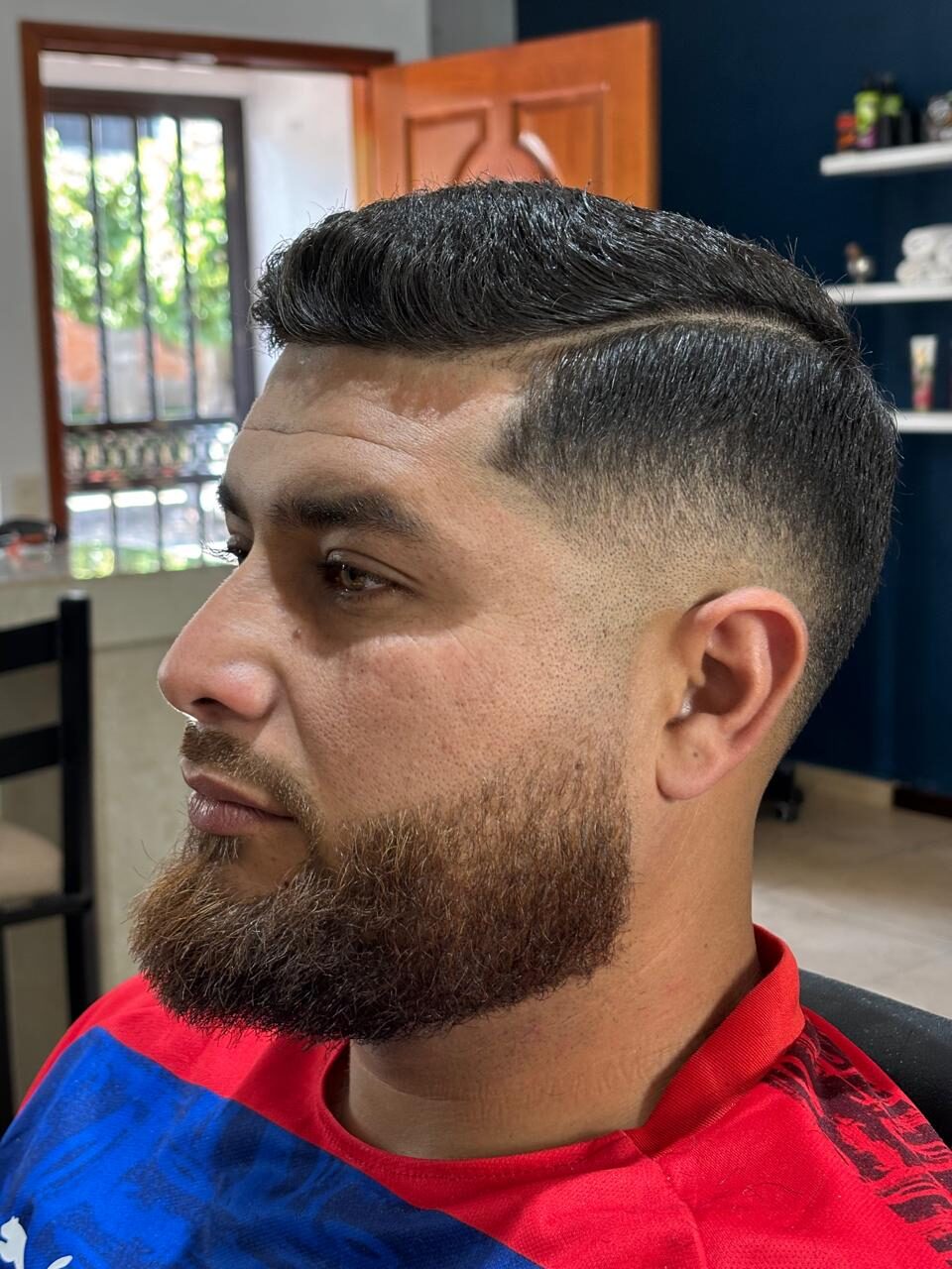 Corte clásico con line up
